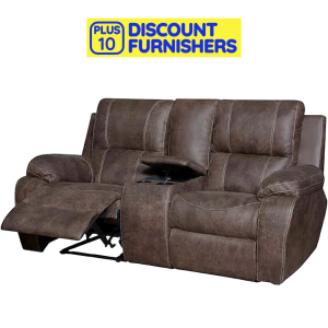 Lyla 2 Seater Console Recliner in Full Exotic Leather